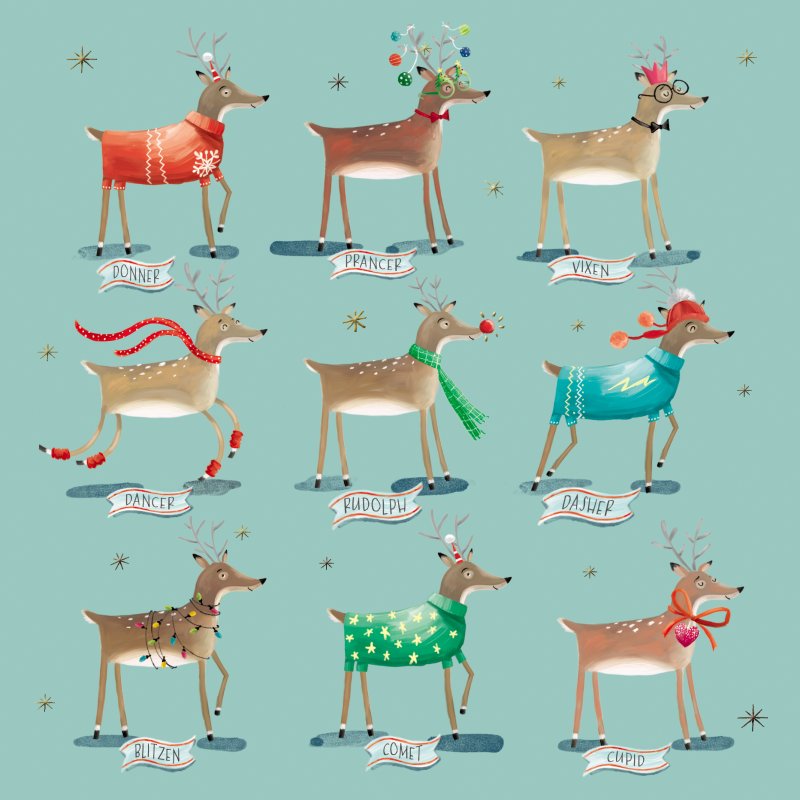 Paper House Paper House Reindeers Pack of 5 Cards