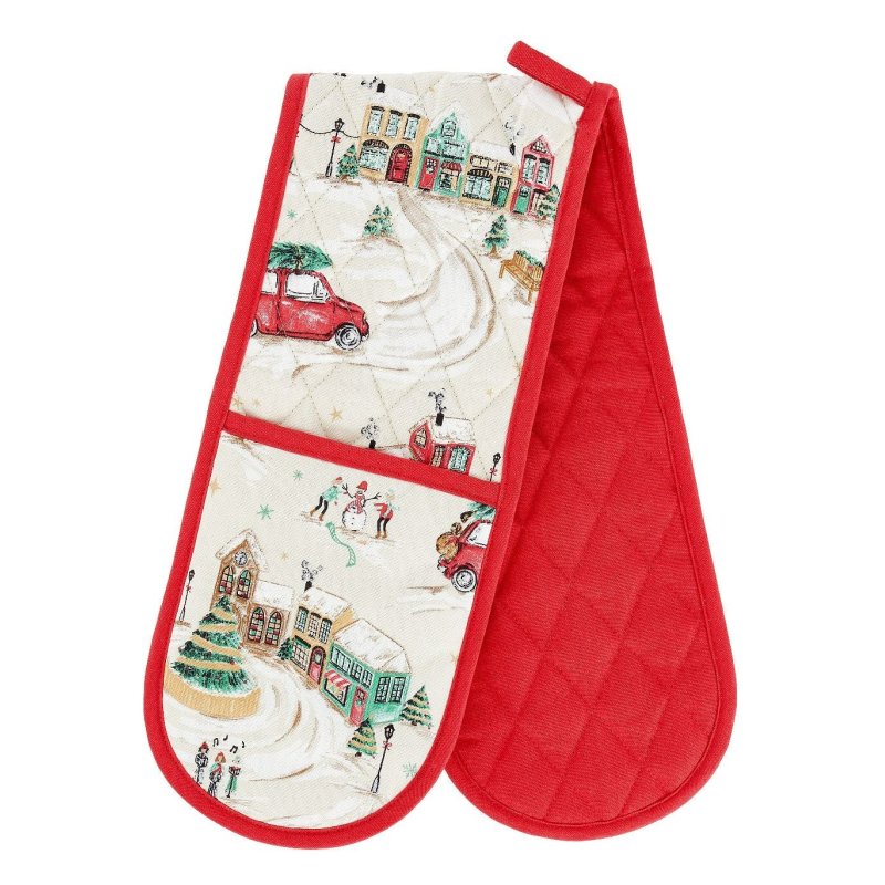 Catherine Lansfield Catherine Lansfield Christmas Town Double Oven Glove