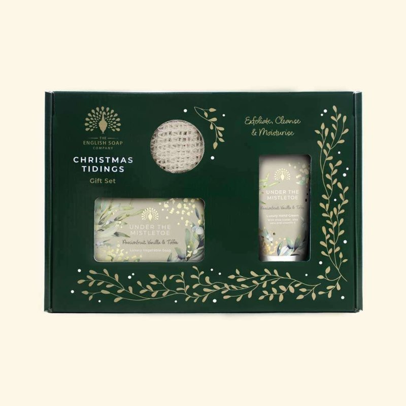 The English Soap Company Under The Mistletoe Gift Set with lid