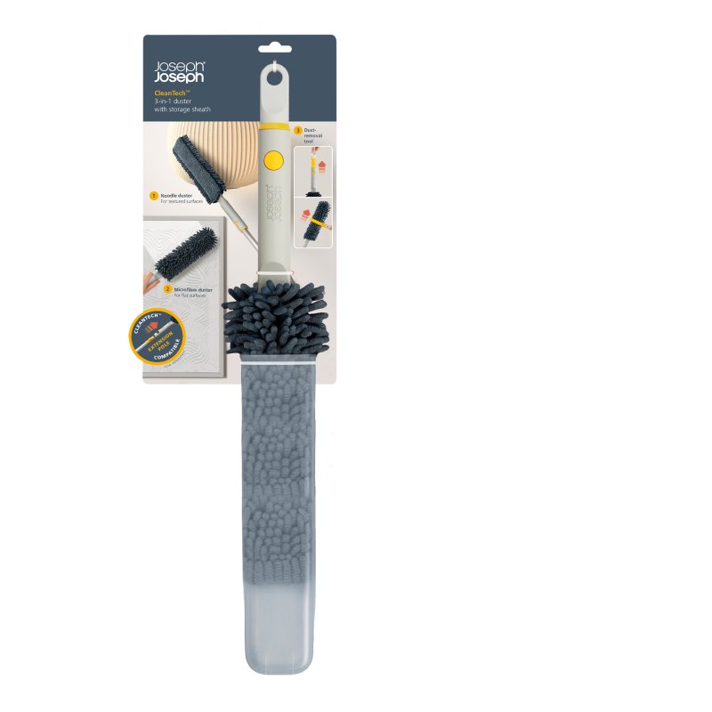 Joseph Joseph Cleantech 3-in-1 Duster With Storage Cover in packaging