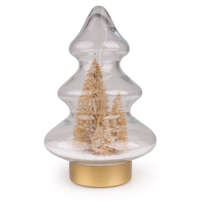 Candlelight Rechargeable Gold Christmas Tree Small
