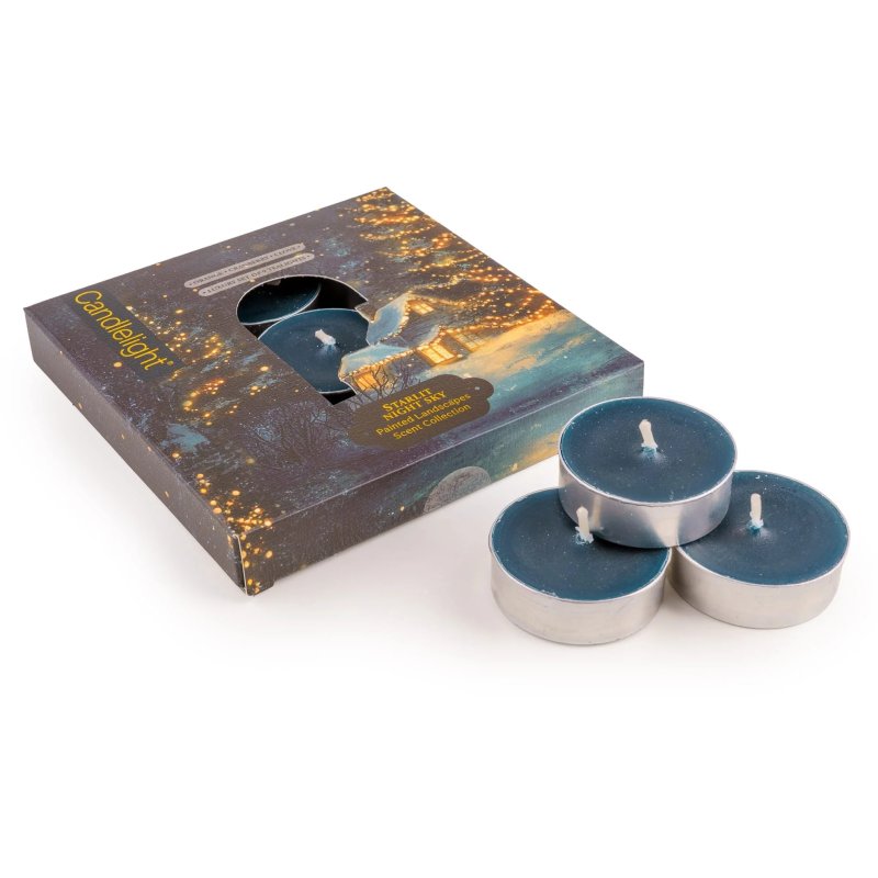 Candlelight Night Sky Tealights Set Of 9 with box