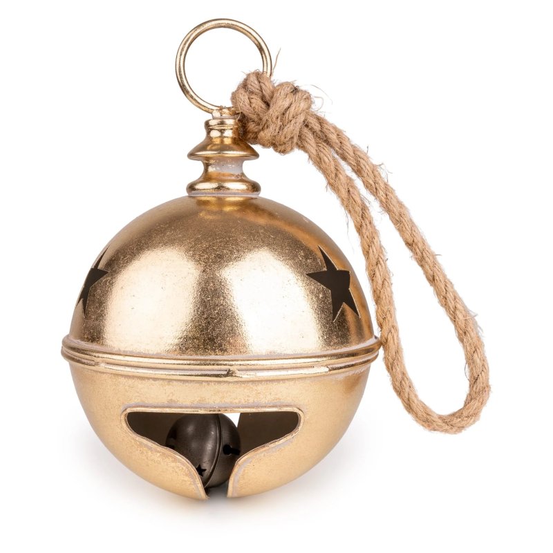 Candlelight Metal Bell With Cut Out Stars