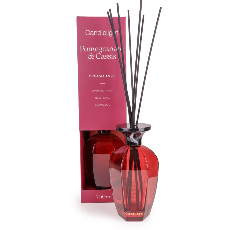 Candlelight Hexagonal 750Ml Pomegranate & Cassis Reed Diffuser