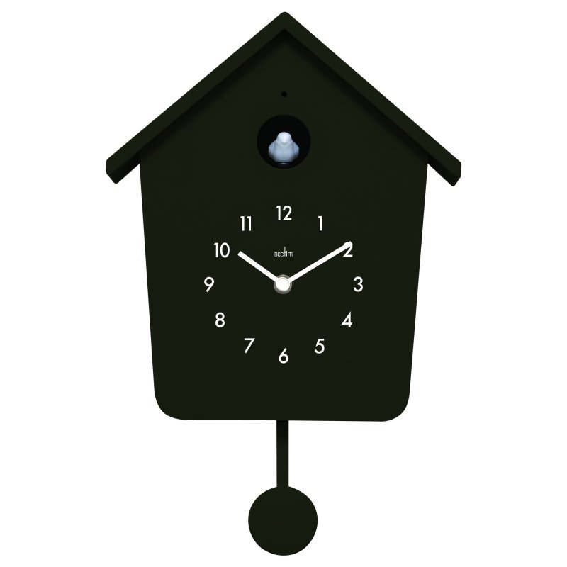 Acctim Casper Lighted Cuckoo Clock Black