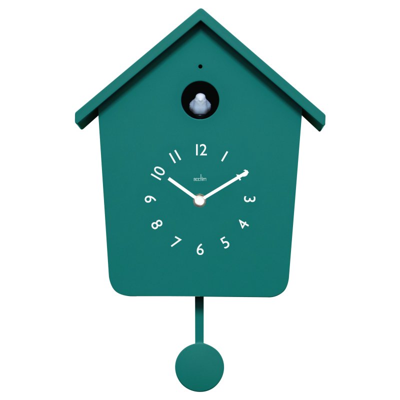 Acctim Casper Lighted Cuckoo Clock Lagoon