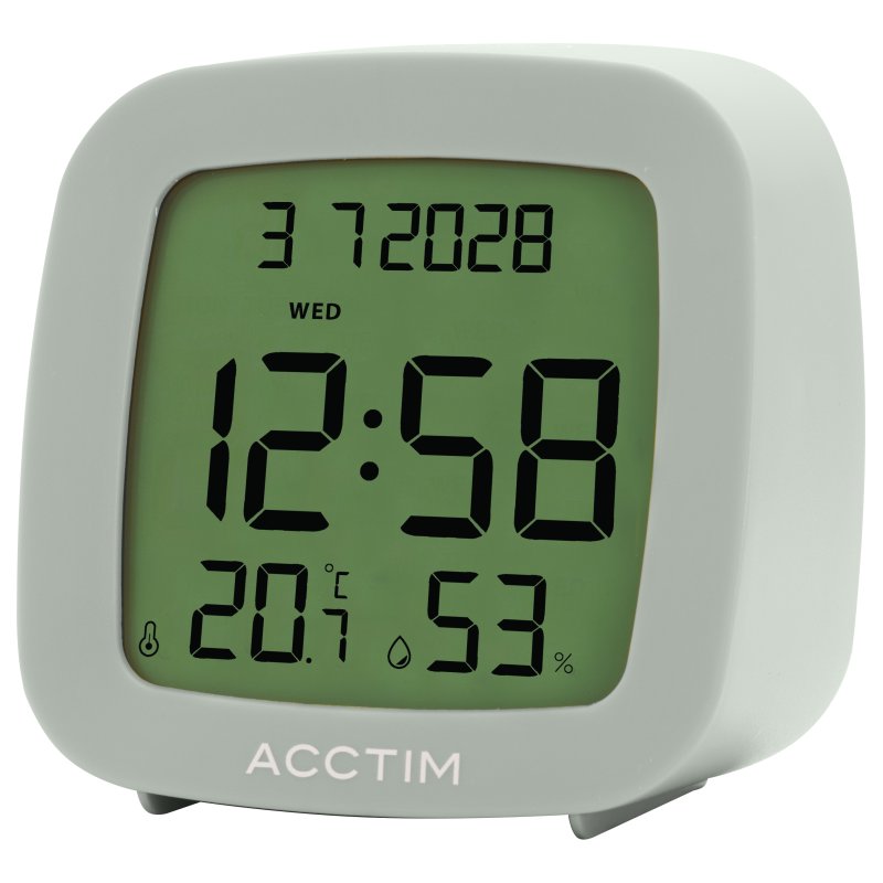 Acctim Parkway LCD Alarm Clock Earl Grey