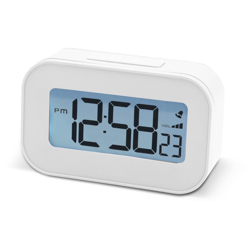 Acctim Kyle LCD Alarm Clock White