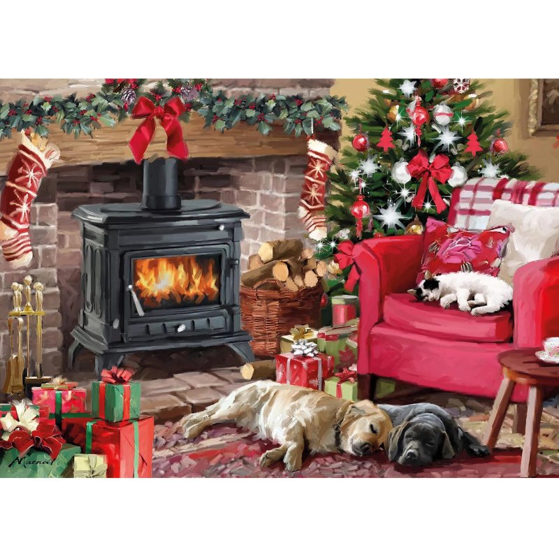Otter House Fireside Snuggles 1000 Piece Puzzle