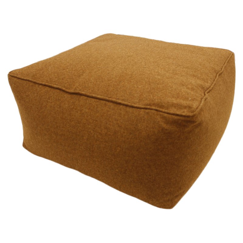 Norfolk & Co Holkham Tweed Square Pouffe Copper