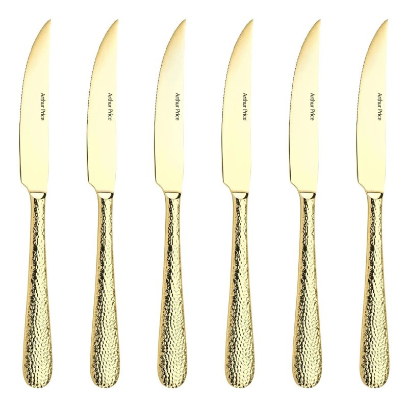 Arthur Price Avalon Champagne 6 Steak Knives