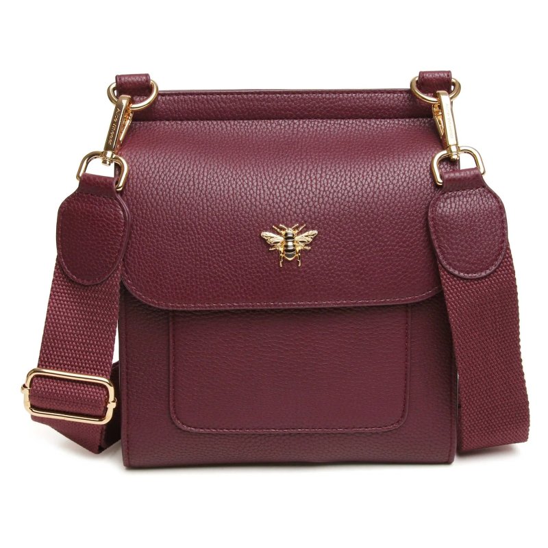 Alice Wheeler Alice Wheeler Bloomsbury Cross Body Bag Berry
