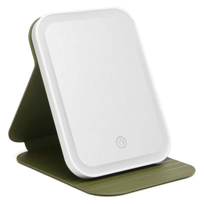 Alice Wheeler Alice Wheeler Kensington Folding LED Travel Mirror Olive