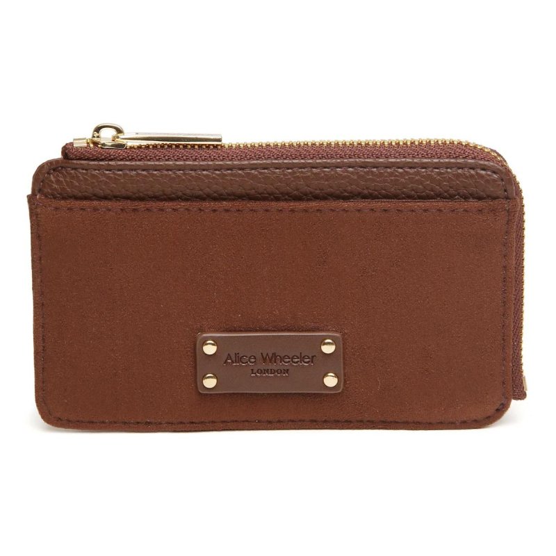 Alice Wheeler Alice Wheeler Kensington Suede Purse Chocolate