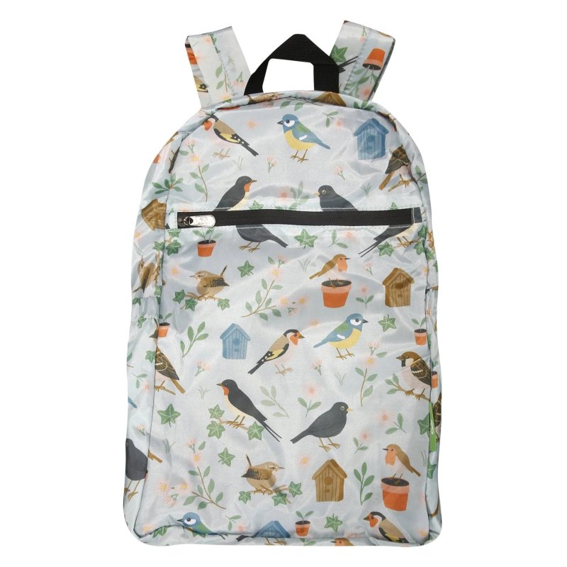 Eco Chic Eco Chic Garden Birds Green Classic Backpack