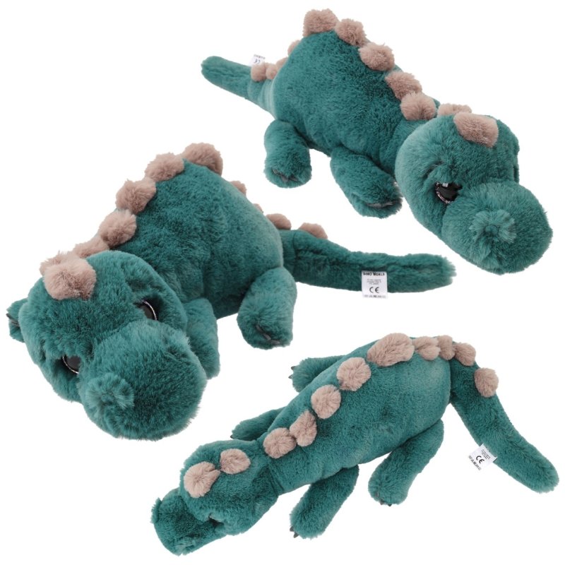 Dino World Dino World Plush Dino Lying Green