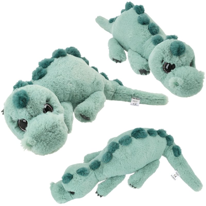 Dino World Dino World Plush Dino Lying Light Green