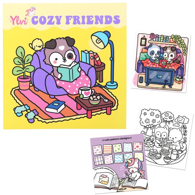 Ylvi Ylvi COZY Friends Colouring Book