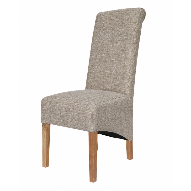 Aldiss Own Scroll Back Dining Chair in Taupe