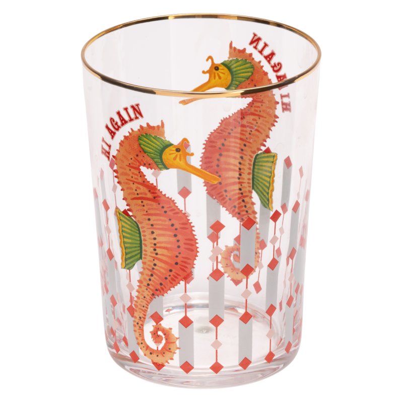 Yvonne Ellen Yvonne Ellen Hi Ball Glass Sea Horse