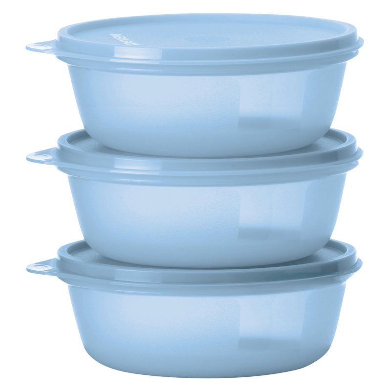 Tupperware Medium Bowl Set Of 3 stacked