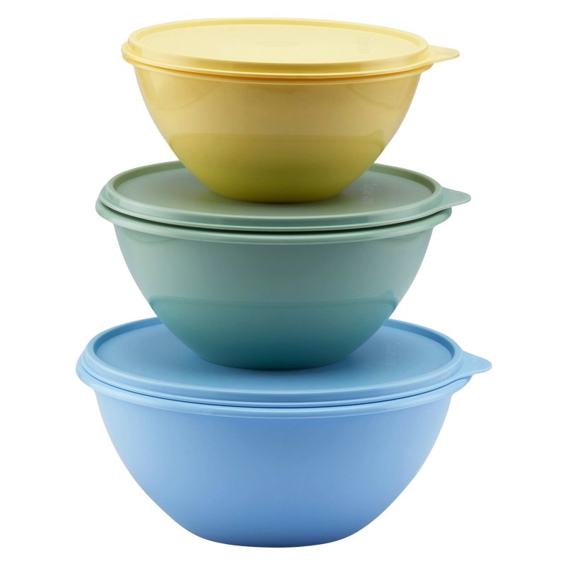 Tupperware Large Bowl Set Of 3 stacked