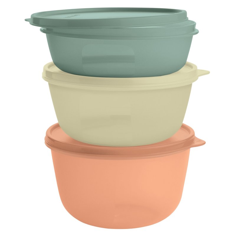 Tupperware Modular Bowl Set Of 3 stacked
