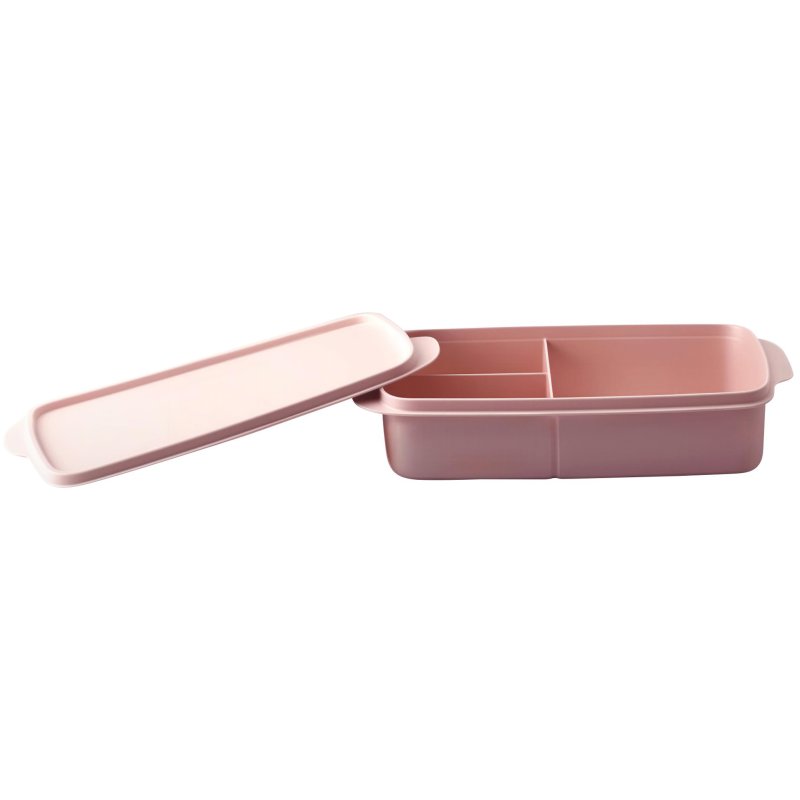 Tupperware Rectangular Divided Lunch Box Rose