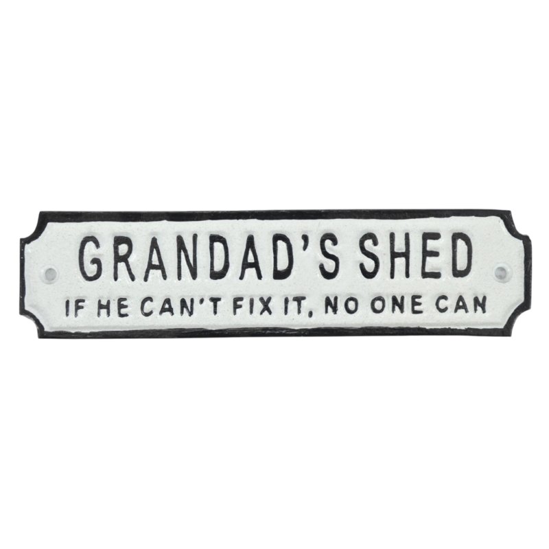 Quirky Barn Grandads Shed Sign