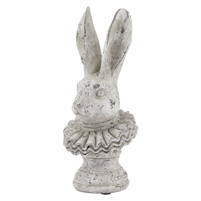 Hill Interiors Hill Interiors Stone Effect Ruffle Hare Ornament