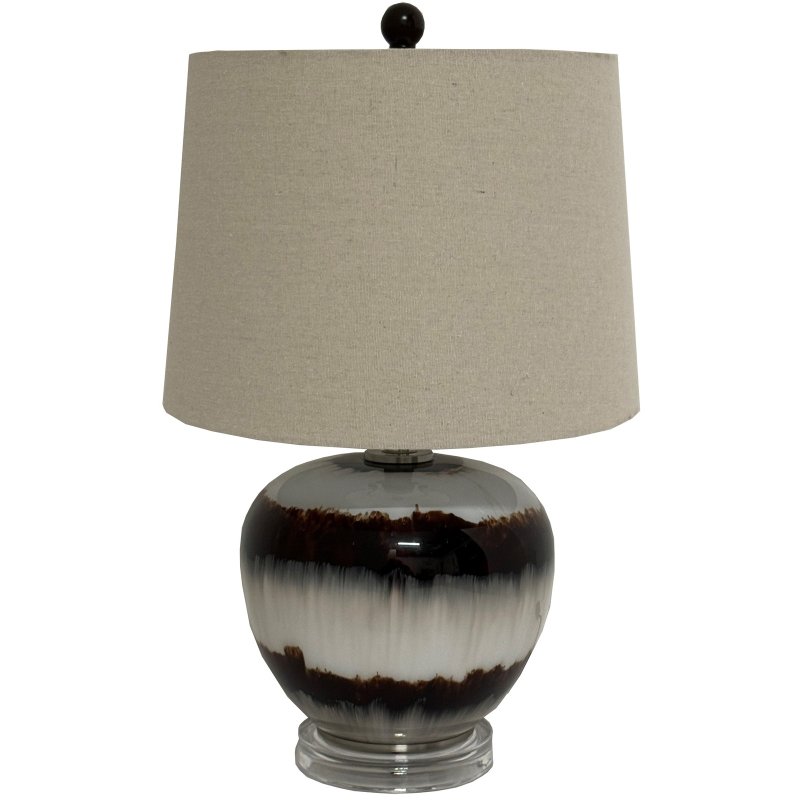 Hill Interiors Hill Interiors Sepia Shadows Table Lamp With Linen Shade