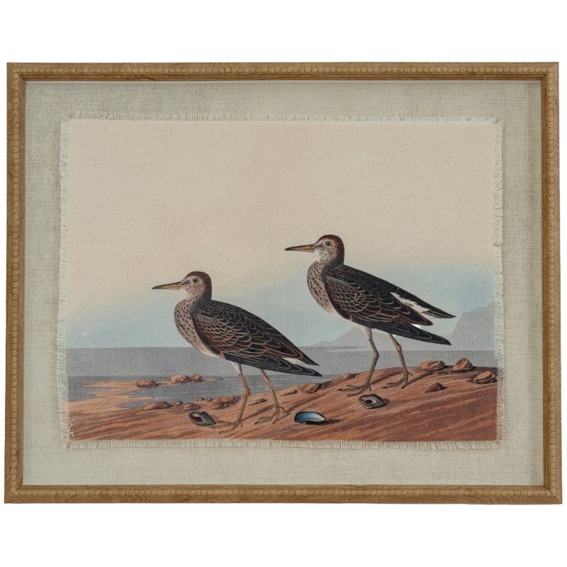 Hill Interiors Hill Interiors Flora & Fauna Sandpiper In Beaded Frame