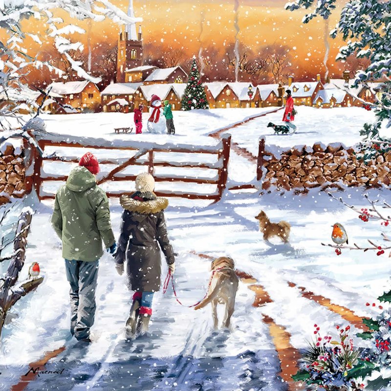 Otter House Otter House Winter Scenes Xmas Cards Bumper Box