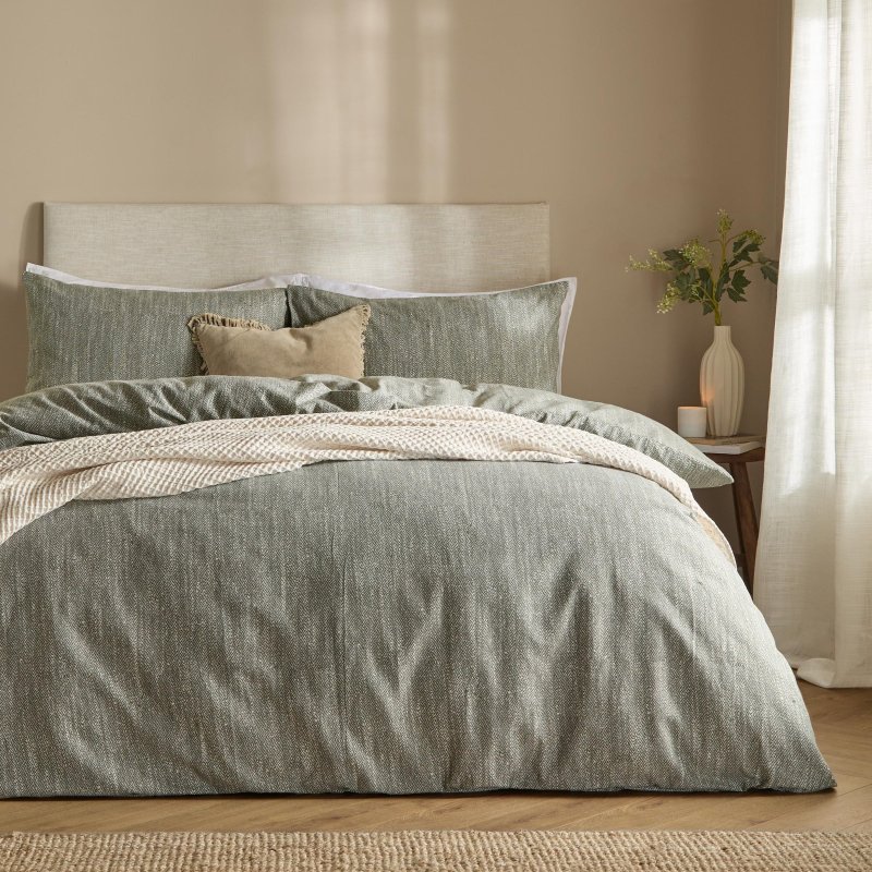 Yard Harris Olive Duvet Cover Set