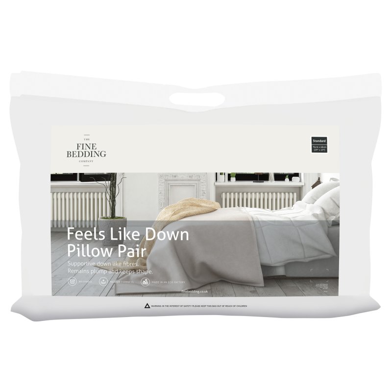The Fine Bedding Company Feels Like Down Pillow Pair