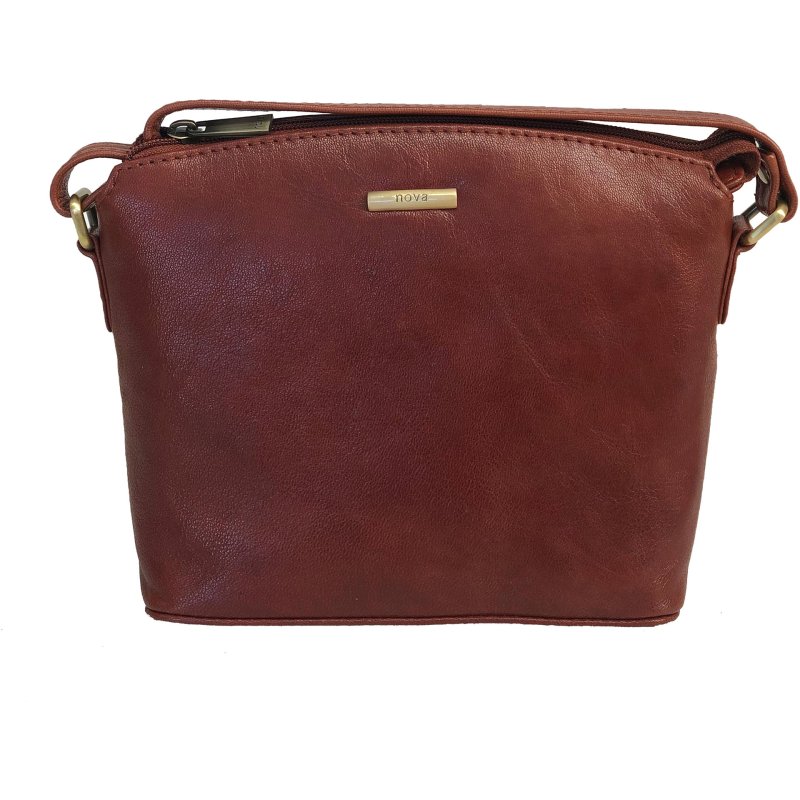 Nova Leathers Cognac Dome Bag