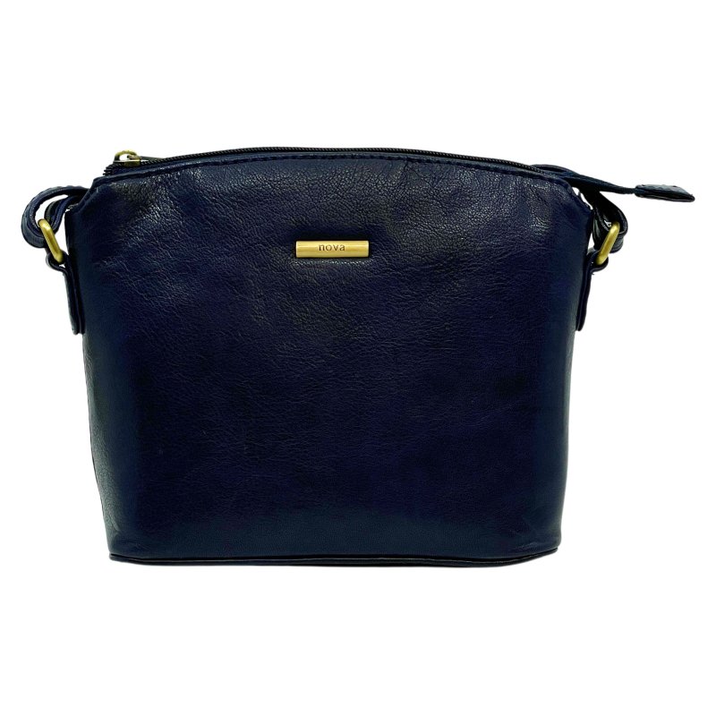 Nova Leathers Navy Dome Bag
