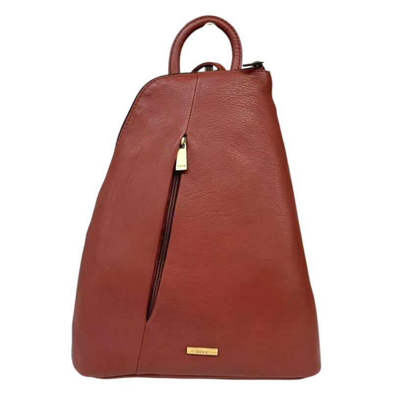Nova Leathers Tan Pyramid Backpack