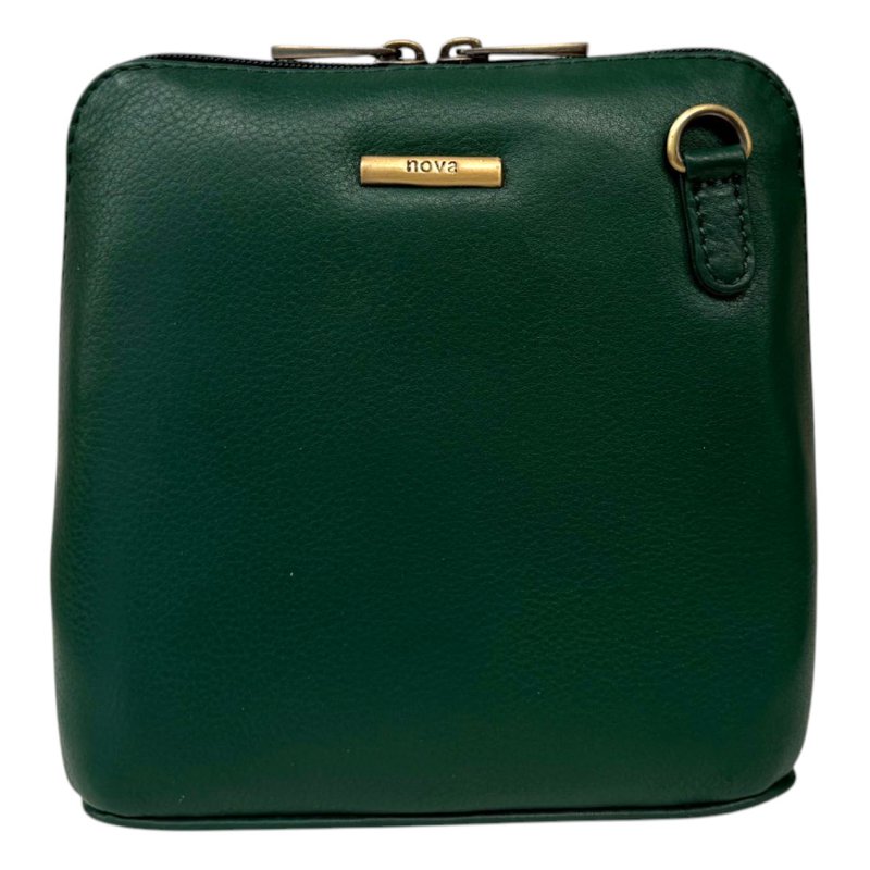 Nova Leathers Bottle Green Small Dome Bag
