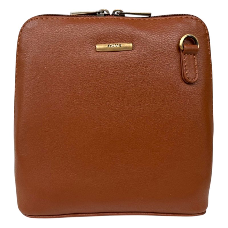 Nova Leathers Tan Small Dome Bag