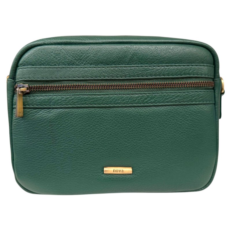Nova Leathers Bottle Green Camera Bag
