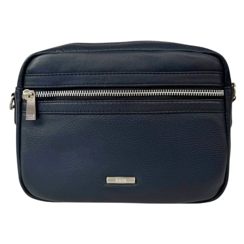 Nova Leathers Navy Camera Bag