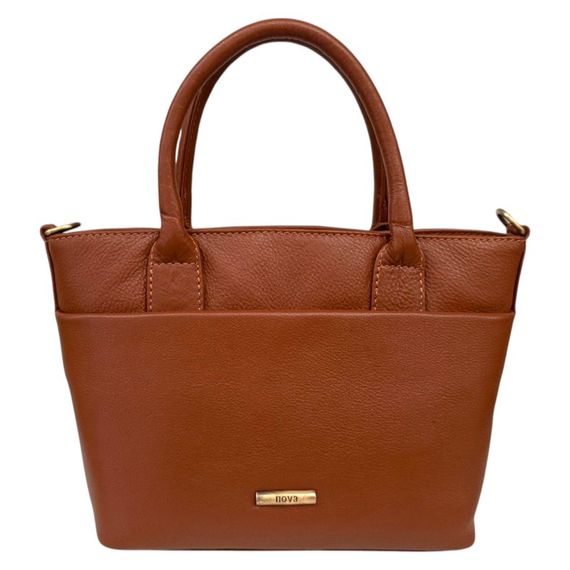 Nova Leathers Toffee Brown Small Grab Bag