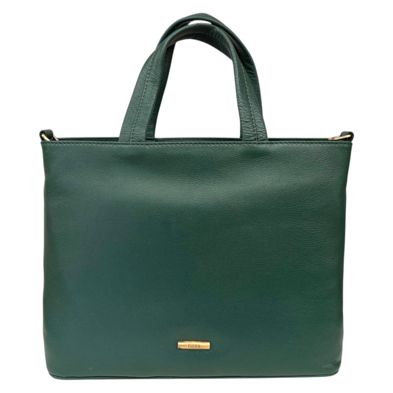 Nova Leathers Bottle Green Medium Square Grab Bag