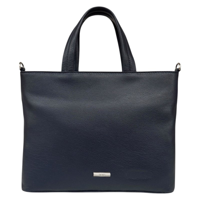 Nova Leathers Navy Medium Square Grab Bag