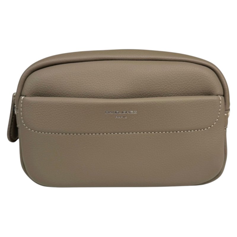 David Jones Warm Grey Sand Small Camera Bag
