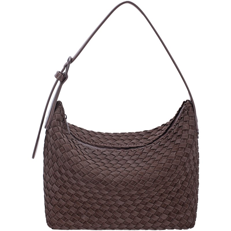 David Jones Hot Chocolate Weave Shoulder Bag