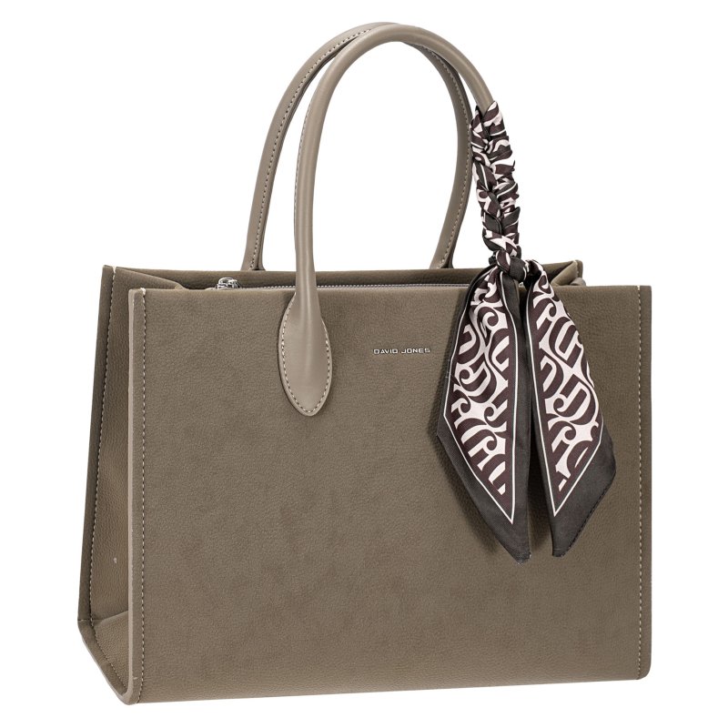 David Jones Warm Grey Sand Smart Tote Bag