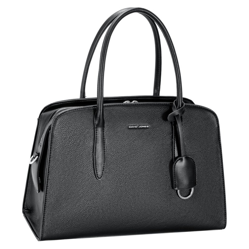 David Jones Black Rounded Tote Bag