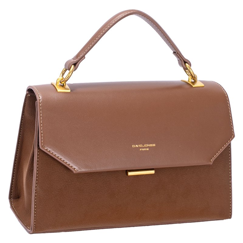 David Jones Red Mud Half Flap Top Handle Grab Bag